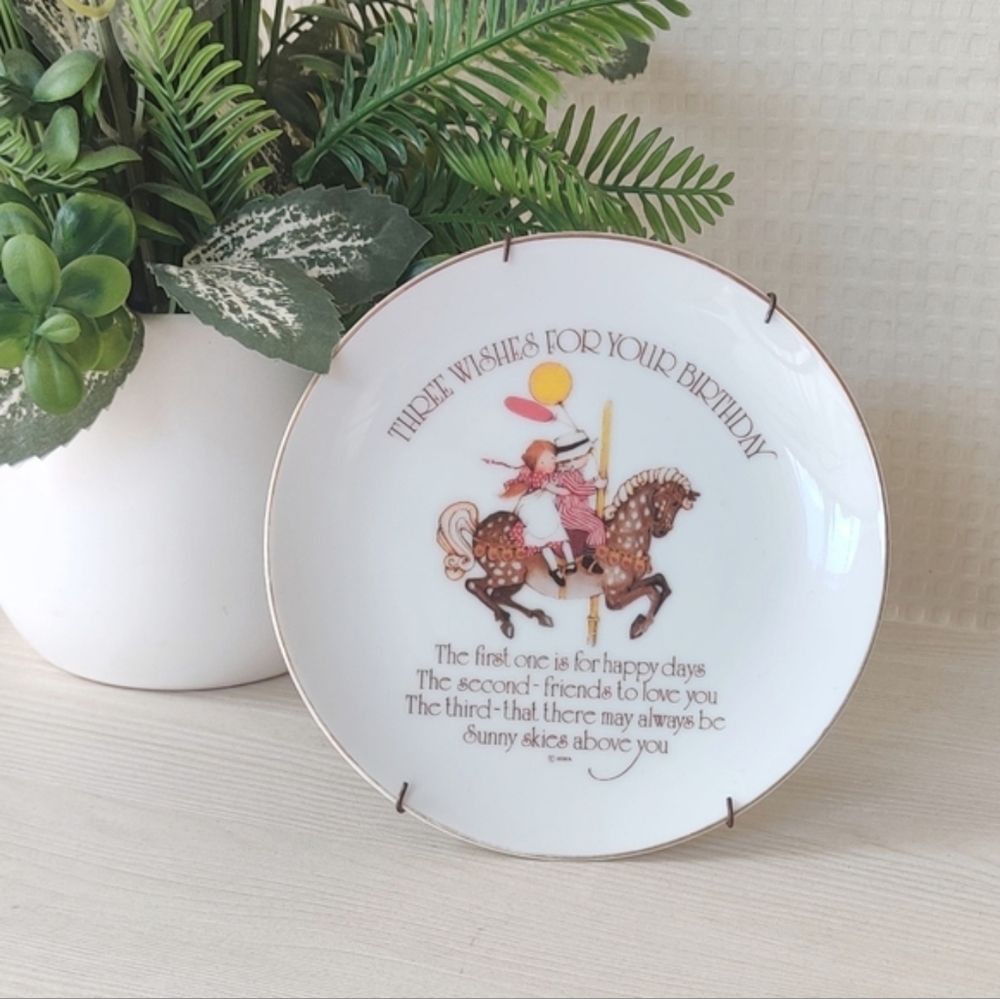 Vintage Lasting Memories Genuine Porcelain Birthday Decorative Plate
